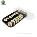 Disposable Plastic Japanese Patterned Sashimi Box With Lid